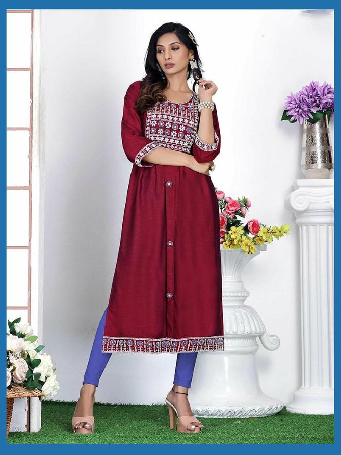 Beauty Queen Blue Bell New Exclusive Wear Designer Fancy Kurti Collection